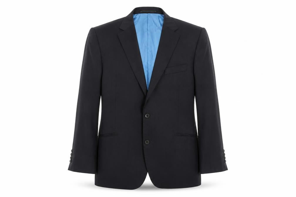 Marks & Spencer Mens Black Wool Jacket Blazer Size M Regular