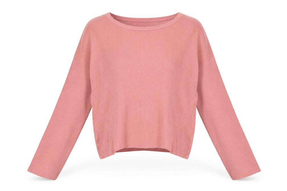 Topshop Womens Pink Round Neck Acrylic Pullover Jumper Size 8