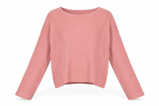 Topshop Womens Pink Round Neck Acrylic Pullover Jumper Size 8