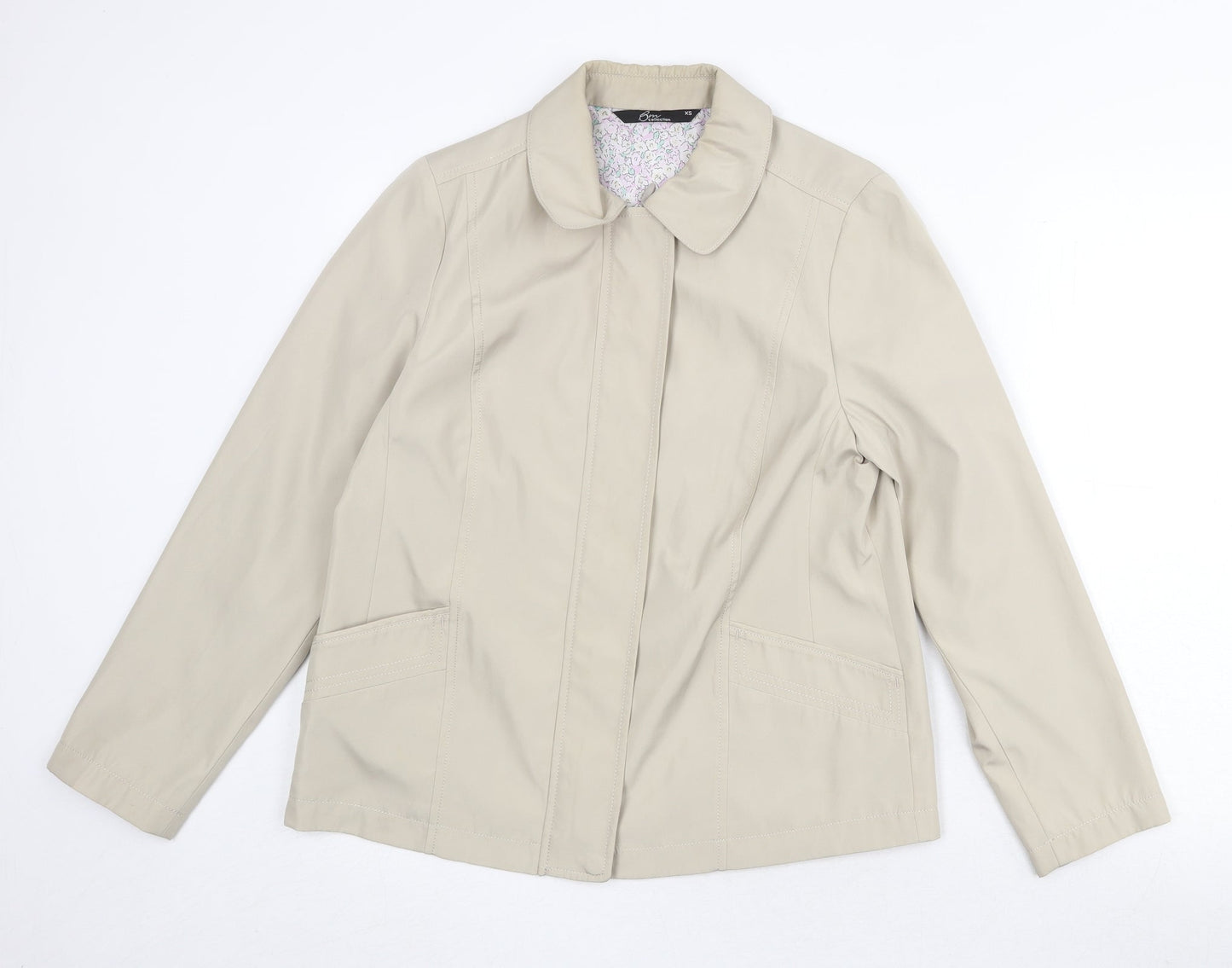 Bonmarché Womens Beige Jacket Size XS Zip