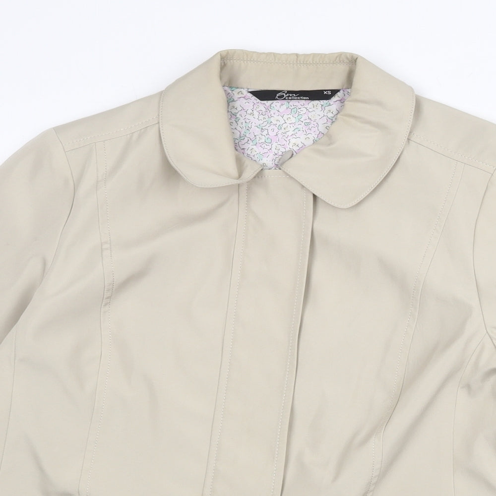 Bonmarché Womens Beige Jacket Size XS Zip