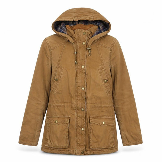 H&M Womens Brown Jacket Size 10 Zip