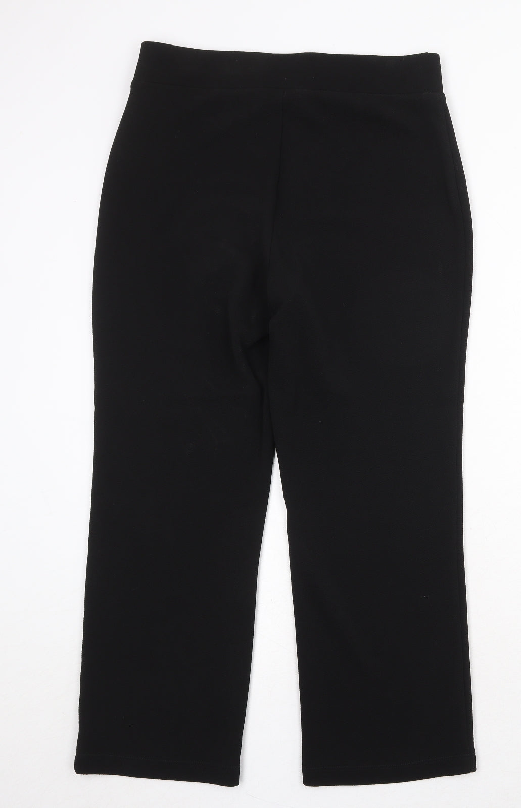 Bonmarché Womens Black Polyester Trousers Size 12 Regular
