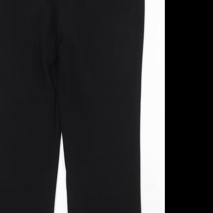 Bonmarché Womens Black Polyester Trousers Size 12 Regular