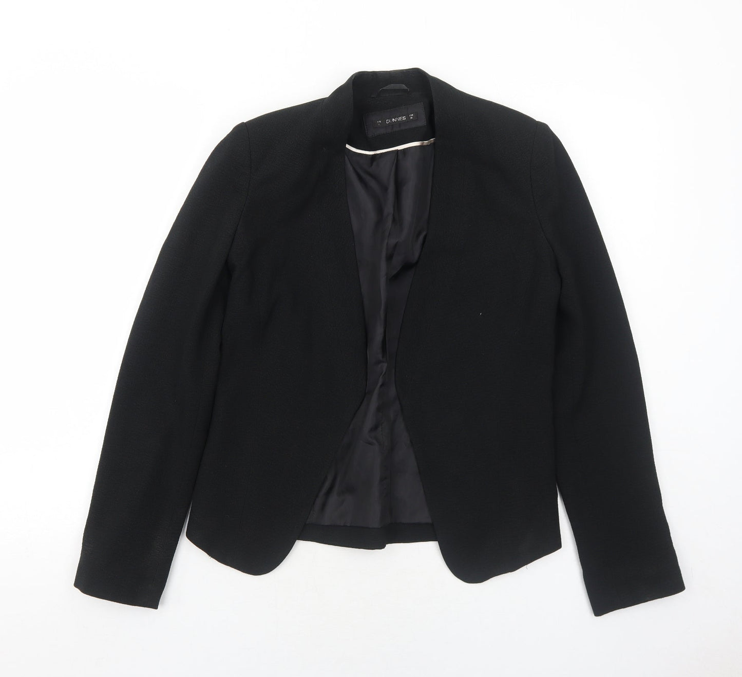 Dunnes Stores Womens Black Jacket Blazer Size 8