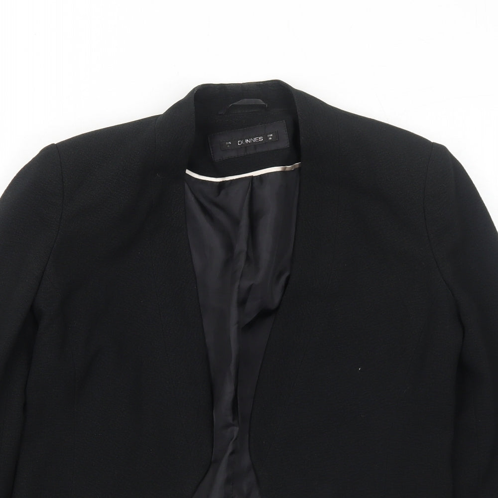 Dunnes Stores Womens Black Jacket Blazer Size 8