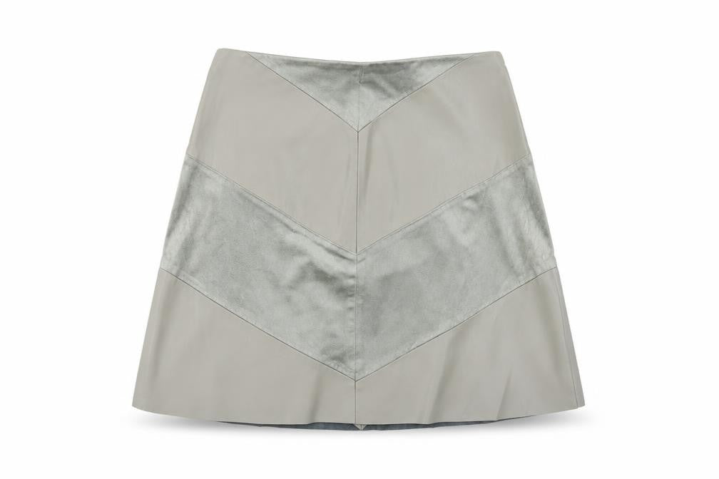 Zara Womens Green Polyester Mini Skirt Size S Zip