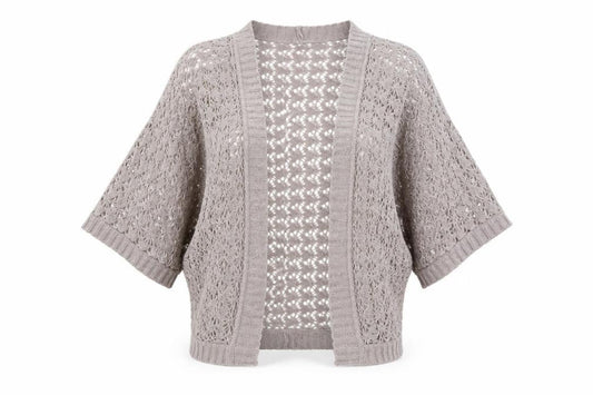 Wallis Womens Grey V-Neck Acrylic Cardigan Jumper Size S