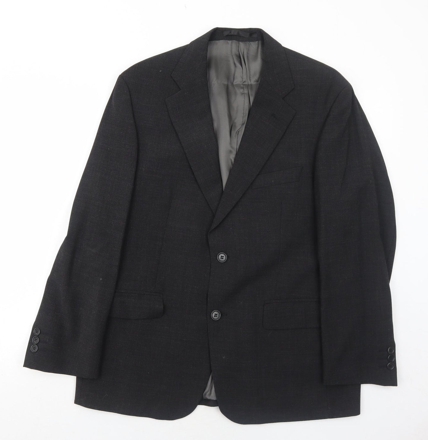 Impressions Mens Grey Polyester Jacket Suit Jacket Size 42 Regular