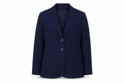 Agenda Womens Blue Polyester Jacket Suit Jacket Size 18