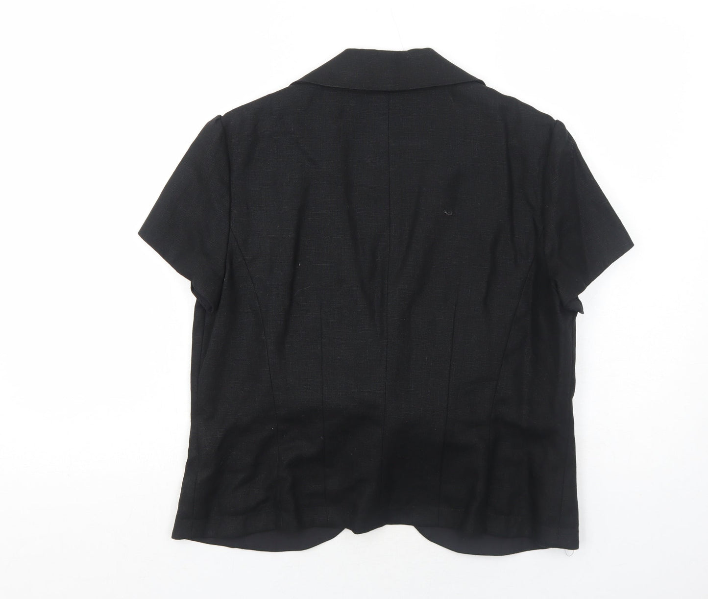 Arruba Womens Black Jacket Blazer Size 14 Tie