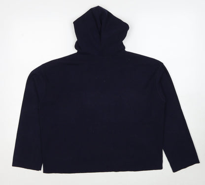Fashion Union Womens Blue Polyester Pullover Hoodie Size 8 Pullover