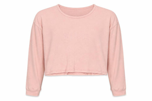 Minxi Womens Pink Cotton Pullover Sweatshirt Size 16 Pullover