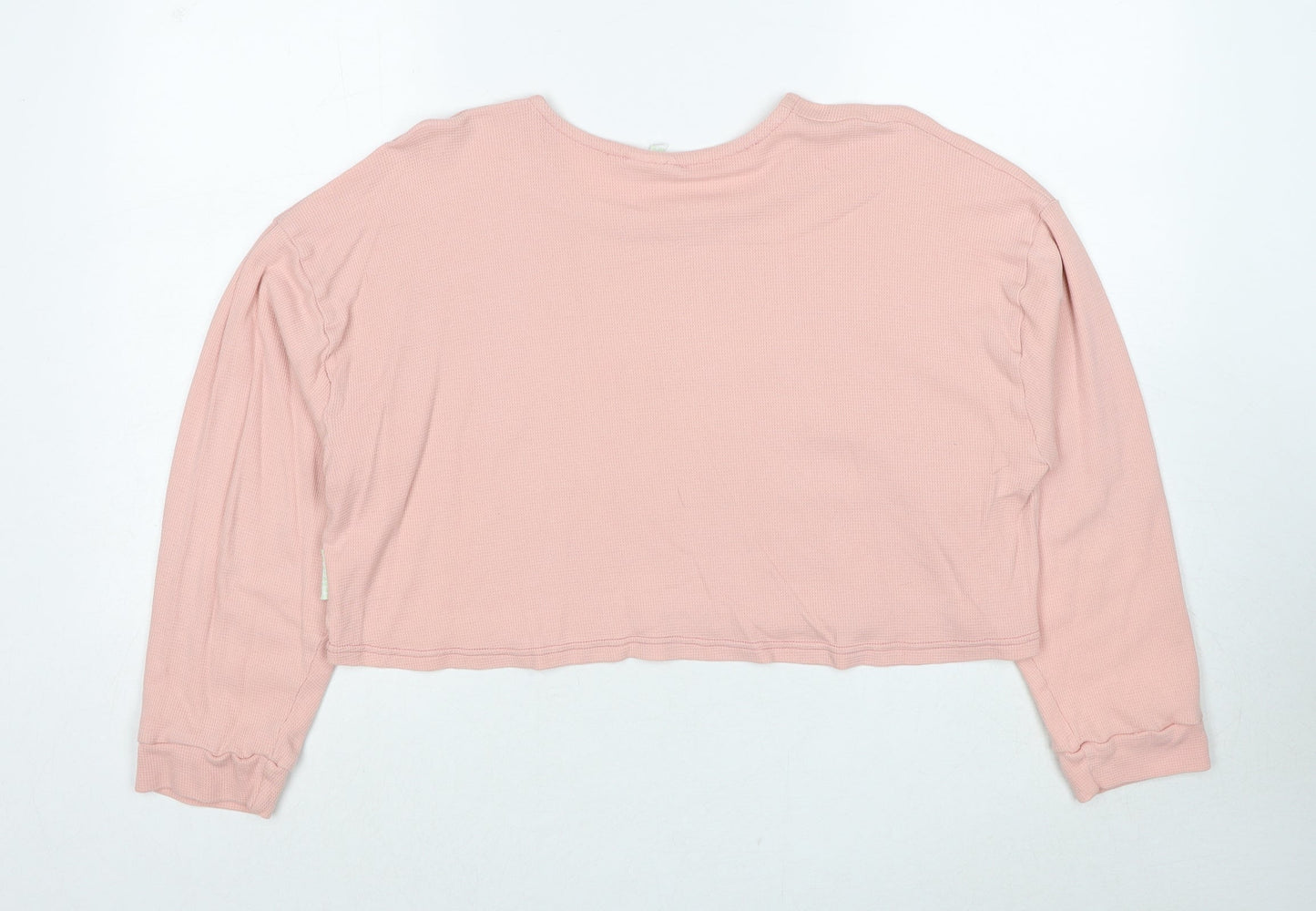 Minxi Womens Pink Cotton Pullover Sweatshirt Size 16 Pullover