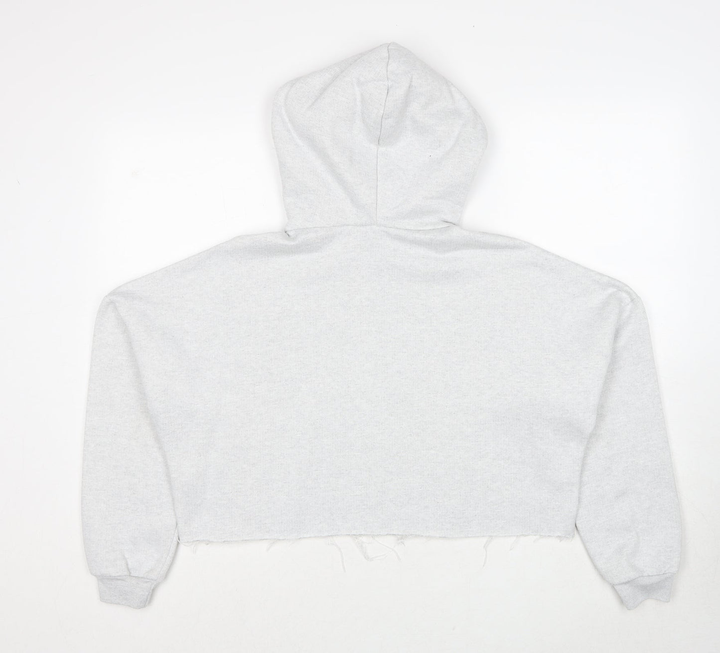 ASOS Womens Grey Polyester Pullover Hoodie Size 8 Pullover