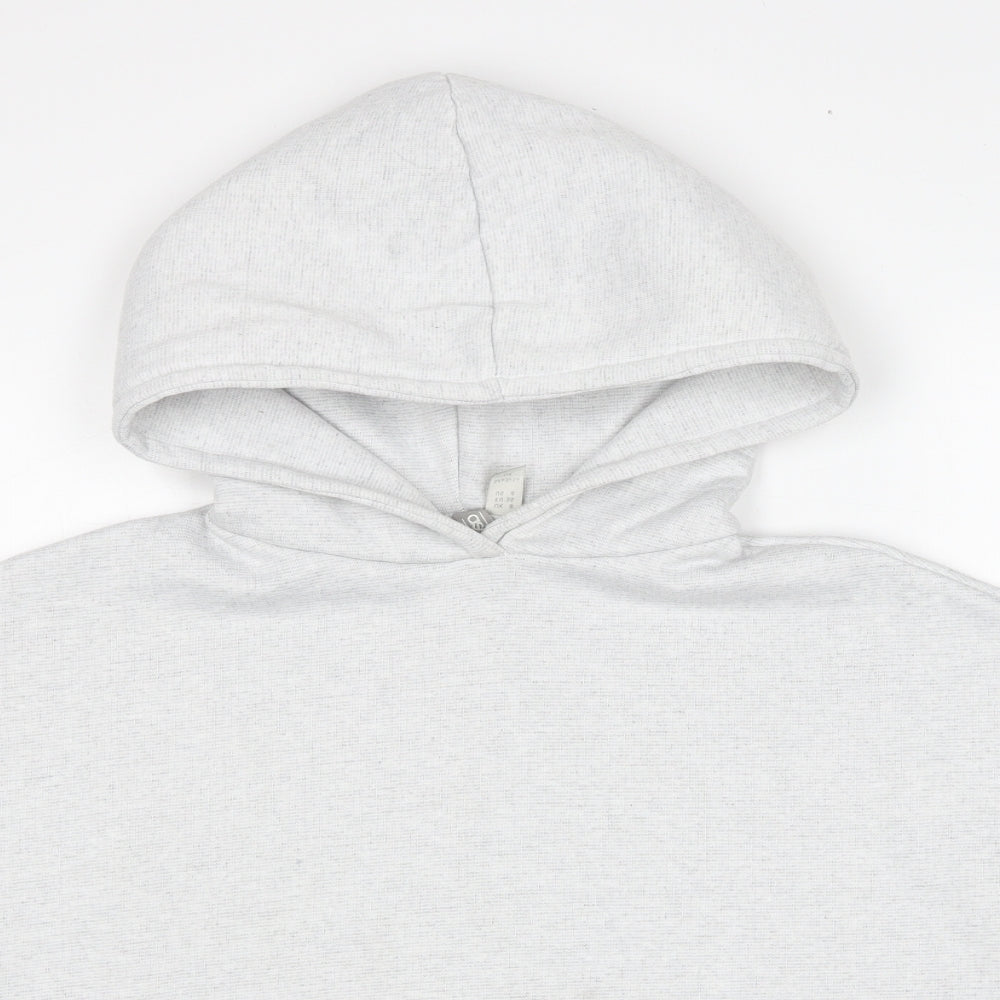 ASOS Womens Grey Polyester Pullover Hoodie Size 8 Pullover