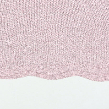 Forever 21 Womens Pink Round Neck Polyester Pullover Jumper Size M