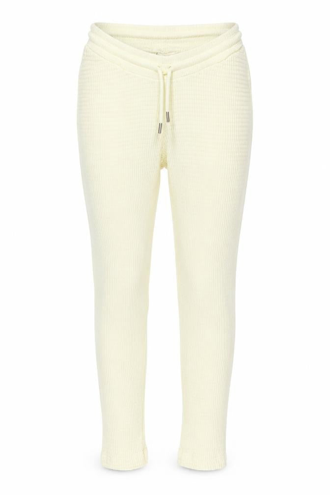 ASOS Womens Ivory Cotton Jogger Trousers Size 6 Regular Drawstring - Textured
