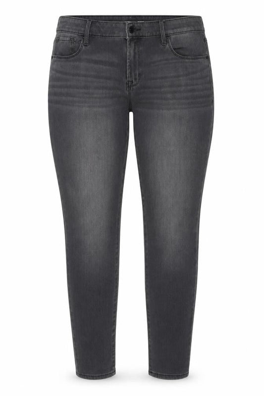 Old Navy Womens Grey Cotton Skinny Jeans Size 12 Regular Zip