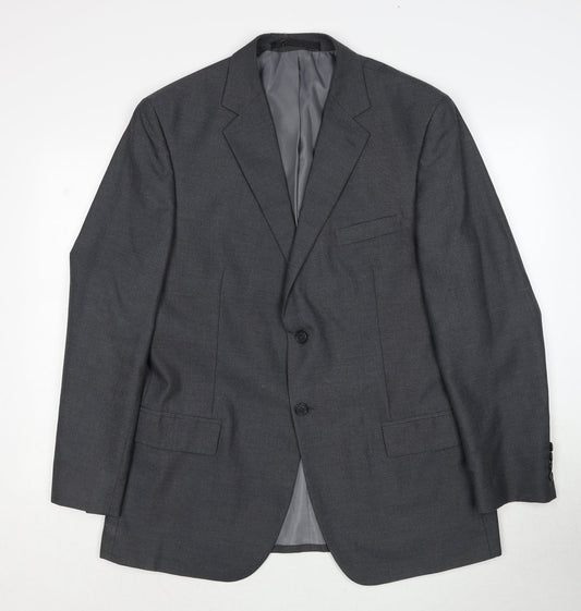Marks and Spencer Mens Grey Polyester Jacket Suit Jacket Size 42 Regular