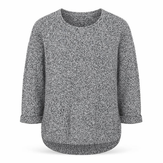 Wallis Womens Grey Round Neck Cotton Pullover Jumper Size S