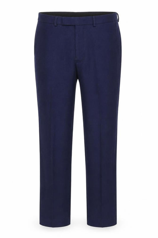 Marks & Spencer Mens Blue Viscose Dress Pants Trousers Size 34 in Slim Zip