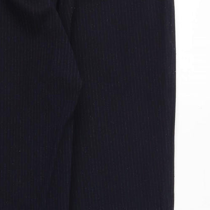 Preloved Zara Mens Blue Polyester 2 Piece Suit Trousers Size L Regular Zip - Label