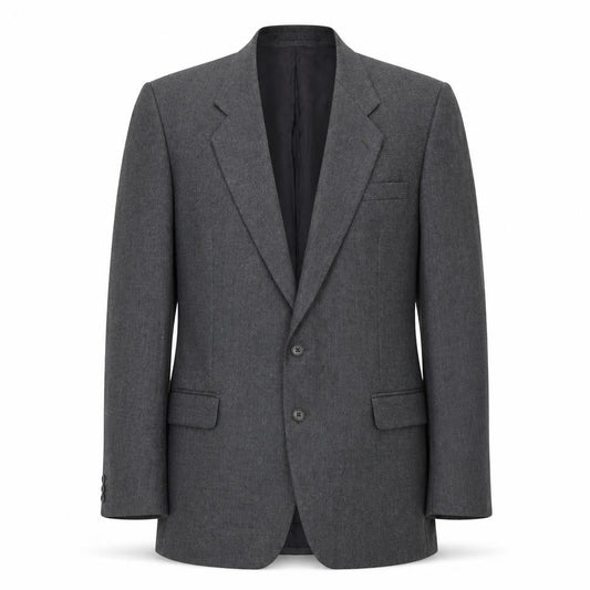 The Label Mens Grey Wool Jacket Suit Jacket Size 44 Regular
