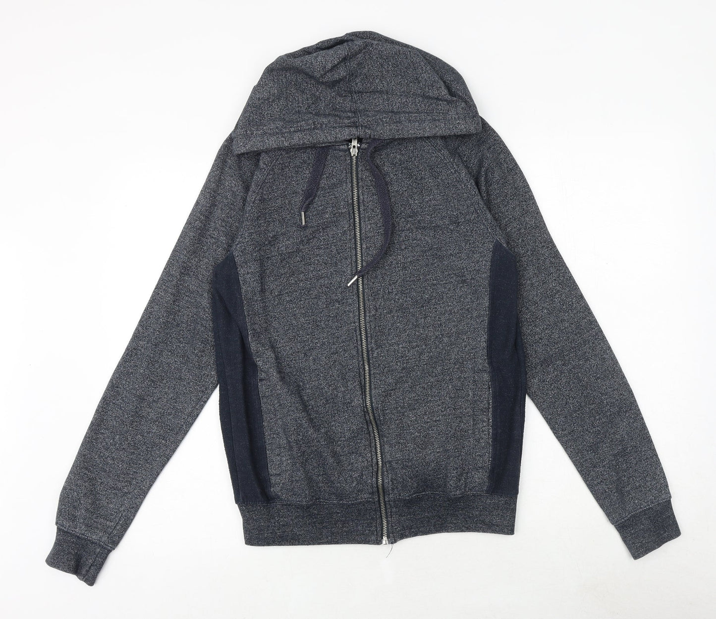 Genetic Apparel Mens Blue Cotton Full Zip Sweatshirt Size S