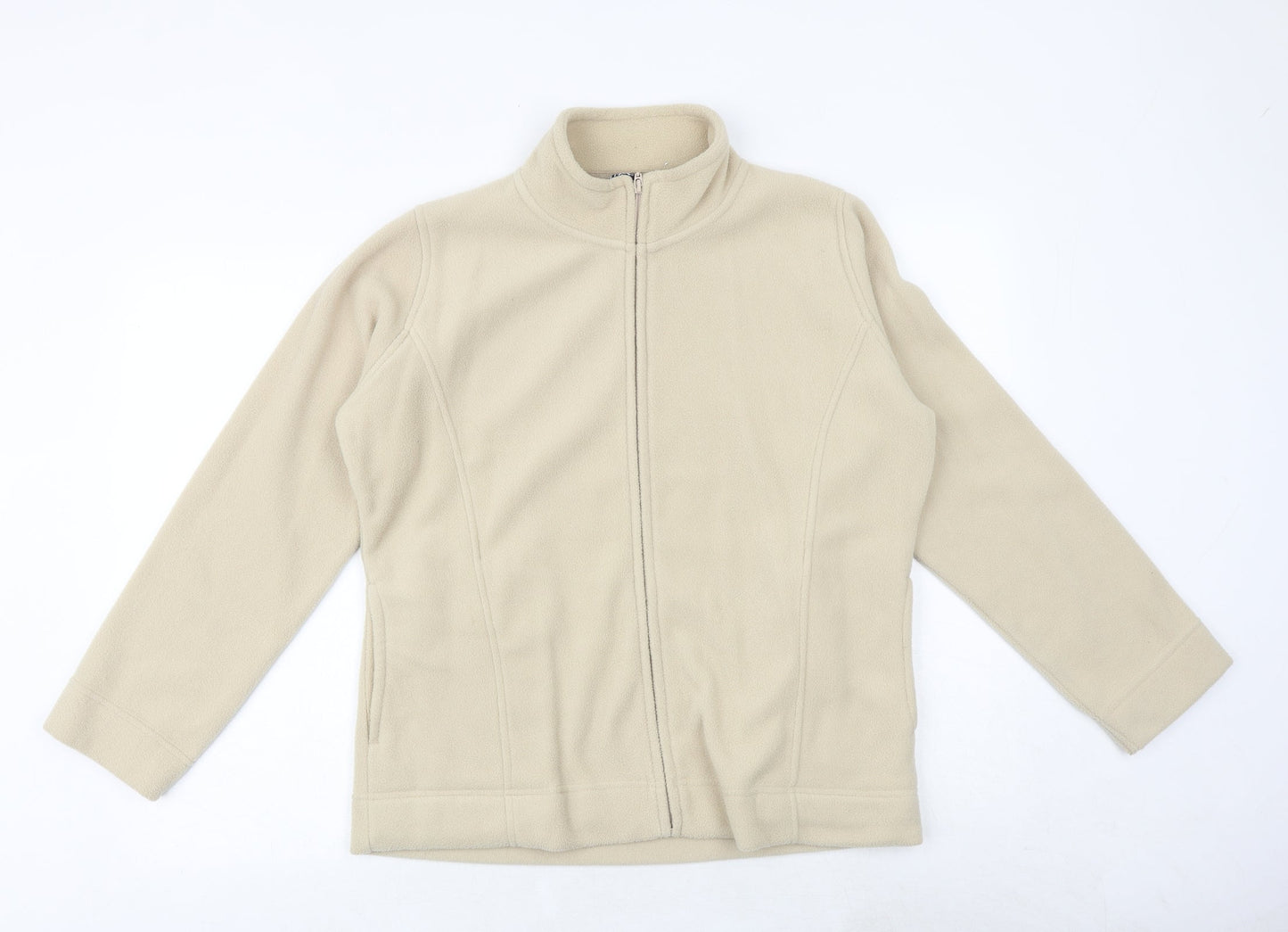 EWM Womens Beige Jacket Size M Zip - Size 14-16