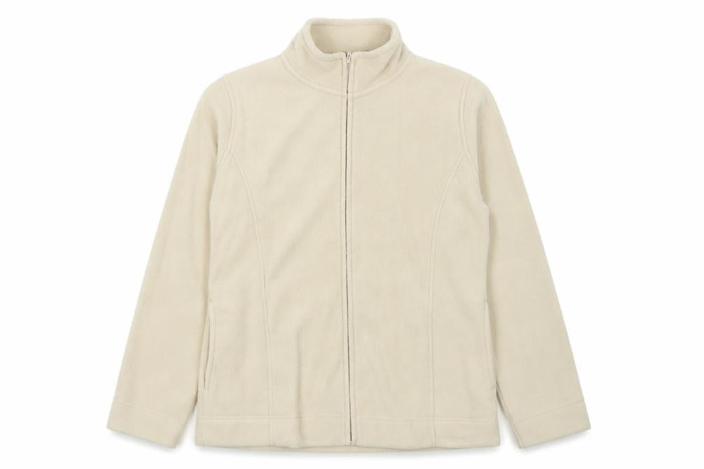 EWM Womens Beige Jacket Size M Zip - Size 14-16
