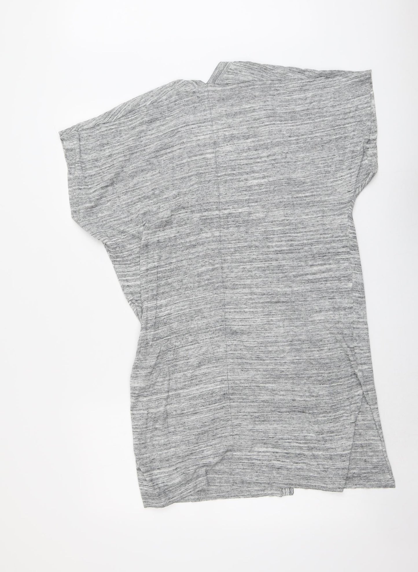 NEXT Womens Grey V-Neck Cotton Cardigan Jumper Size 10