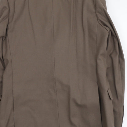 Francis Galay Mens Brown Wool Jacket Suit Jacket Size M Regular