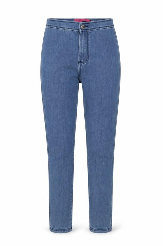 Boohoo Womens Blue Cotton Skinny Jeans Size 10 L29 in Regular Button