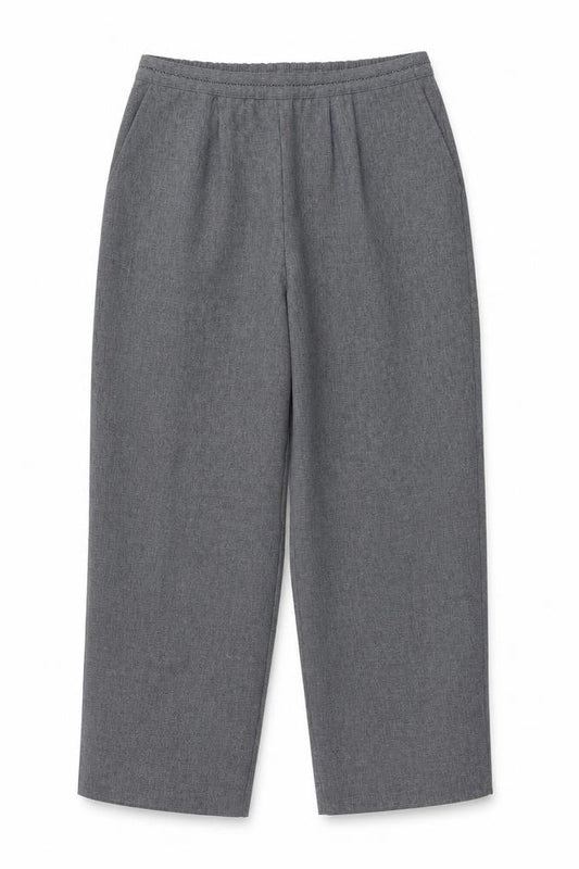 Bonmarché Womens Grey Polyester Cropped Trousers Size 12 L24 in Regular