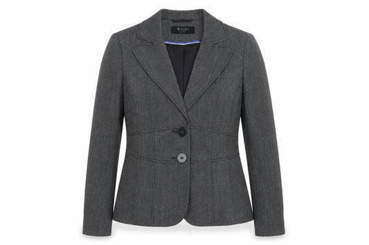 BHS Womens Grey Polyester Jacket Suit Jacket Size 10