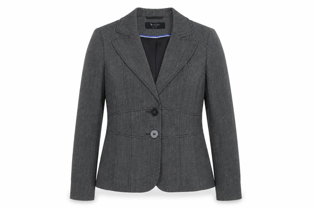 BHS Womens Grey Polyester Jacket Suit Jacket Size 10