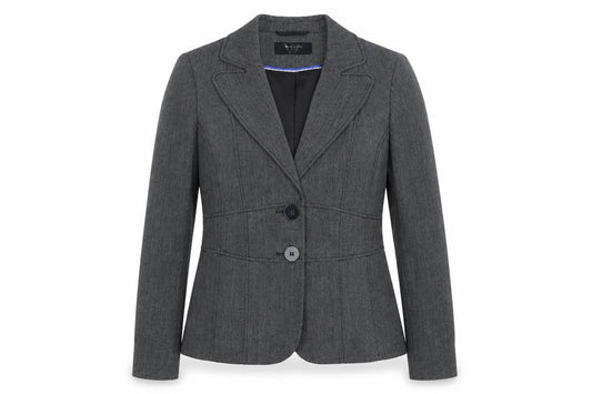 BHS Womens Grey Polyester Jacket Suit Jacket Size 10