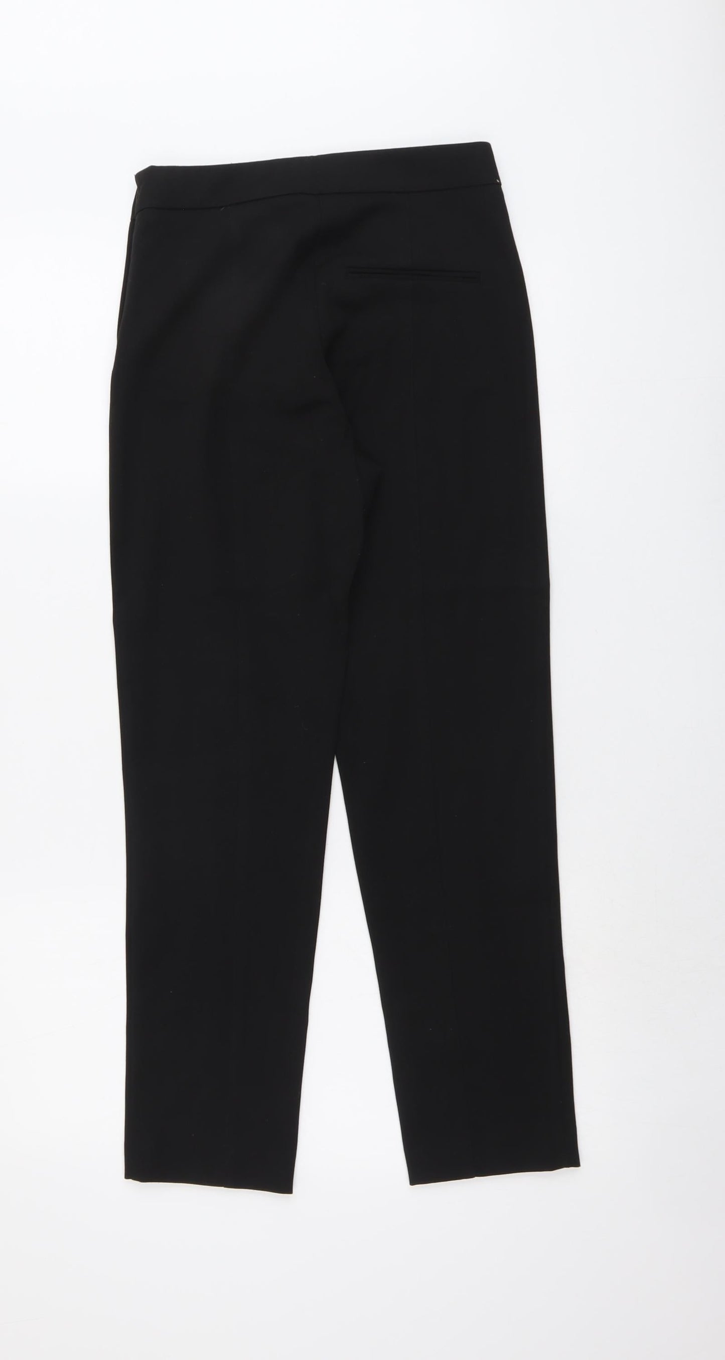 H&M Womens Black Polyester Jegging Trousers Size 6 L27 in Regular Zip