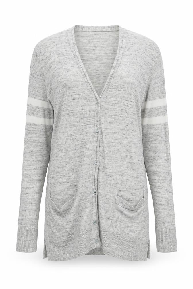 Gap Womens Grey V-Neck Cotton Cardigan Jumper Size XS