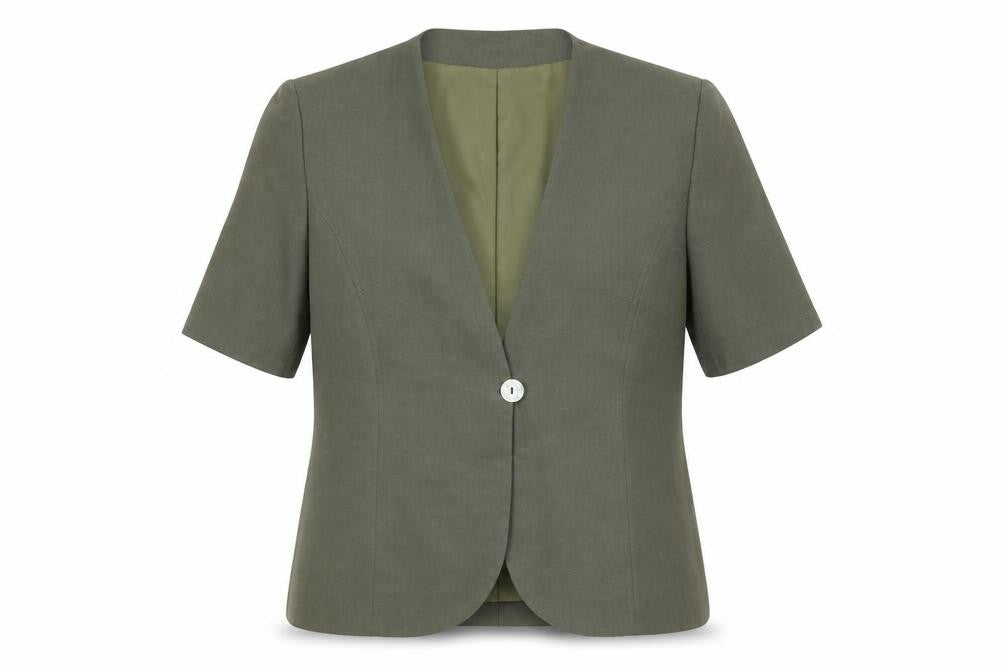 Paul Separates Womens Green Viscose Jacket Blazer Size 12