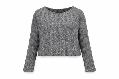 Topshop Womens Grey Round Neck Polyester Pullover Jumper Size 8