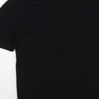Whisper Womens Black V-Neck Viscose Pullover Jumper Size M