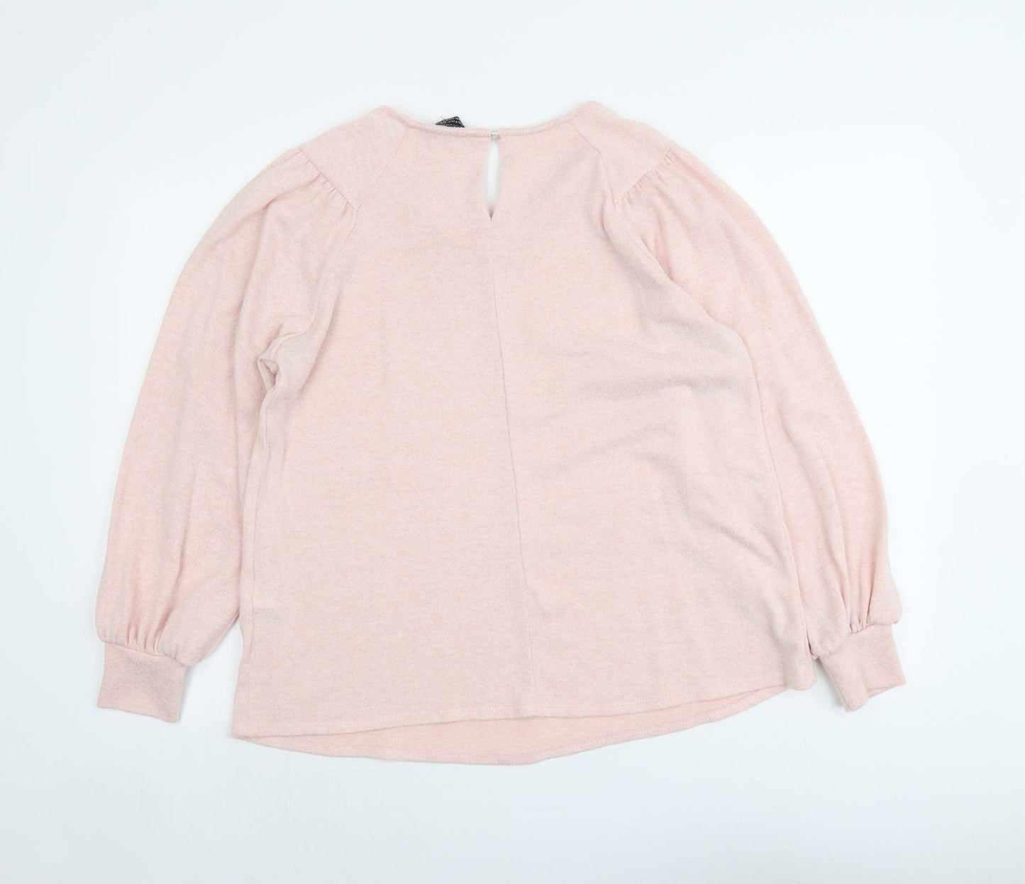 Dorothy Perkins Womens Pink Round Neck Polyester Pullover Jumper Size 14