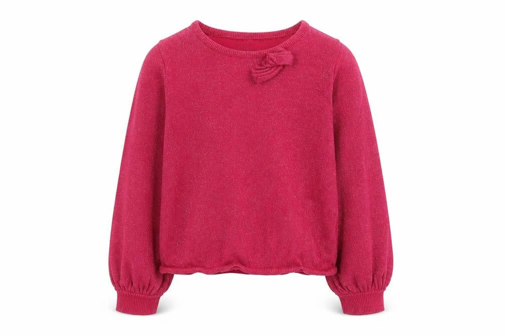 H&M Girls Pink Boat Neck Cotton Pullover Jumper Size 8-9 Years Pullover