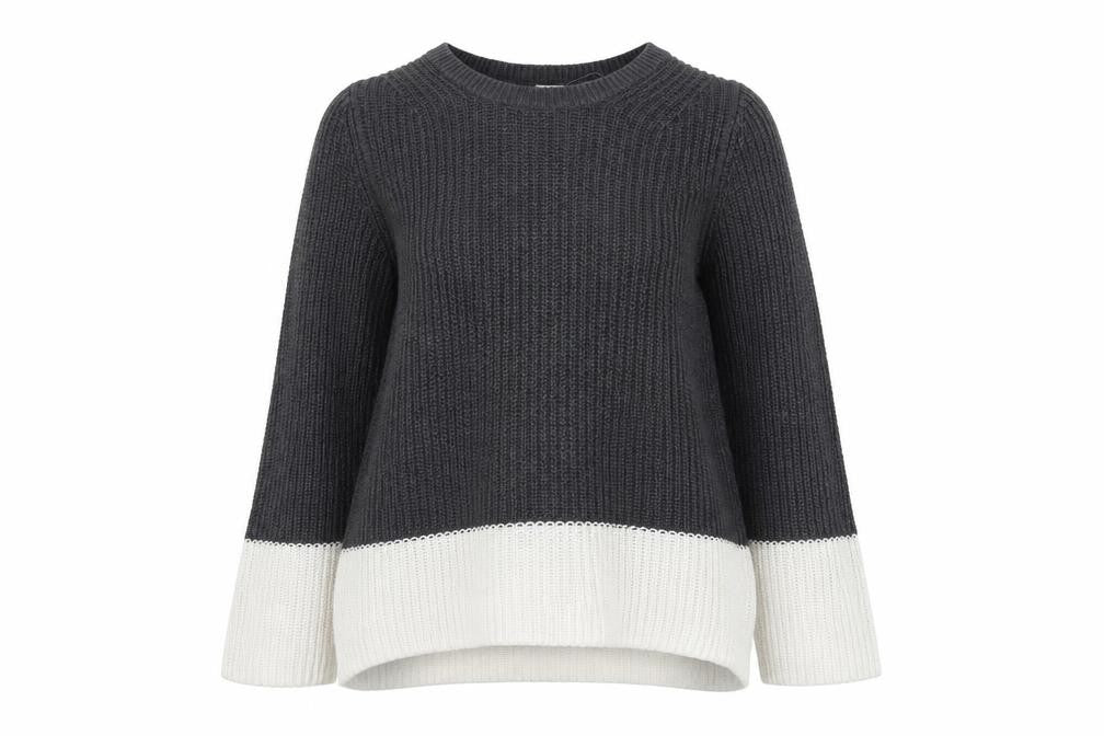 Gap Womens Grey Round Neck Cotton Pullover Jumper Size XS