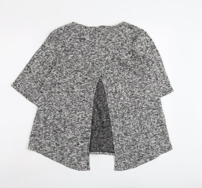 Forever 21 Womens Grey Round Neck Cotton Pullover Jumper Size L