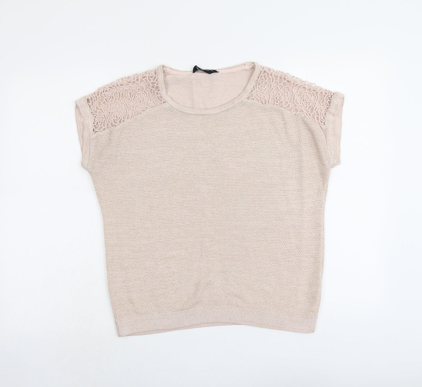 Dorothy Perkins Womens Pink Round Neck Viscose Pullover Jumper Size 14