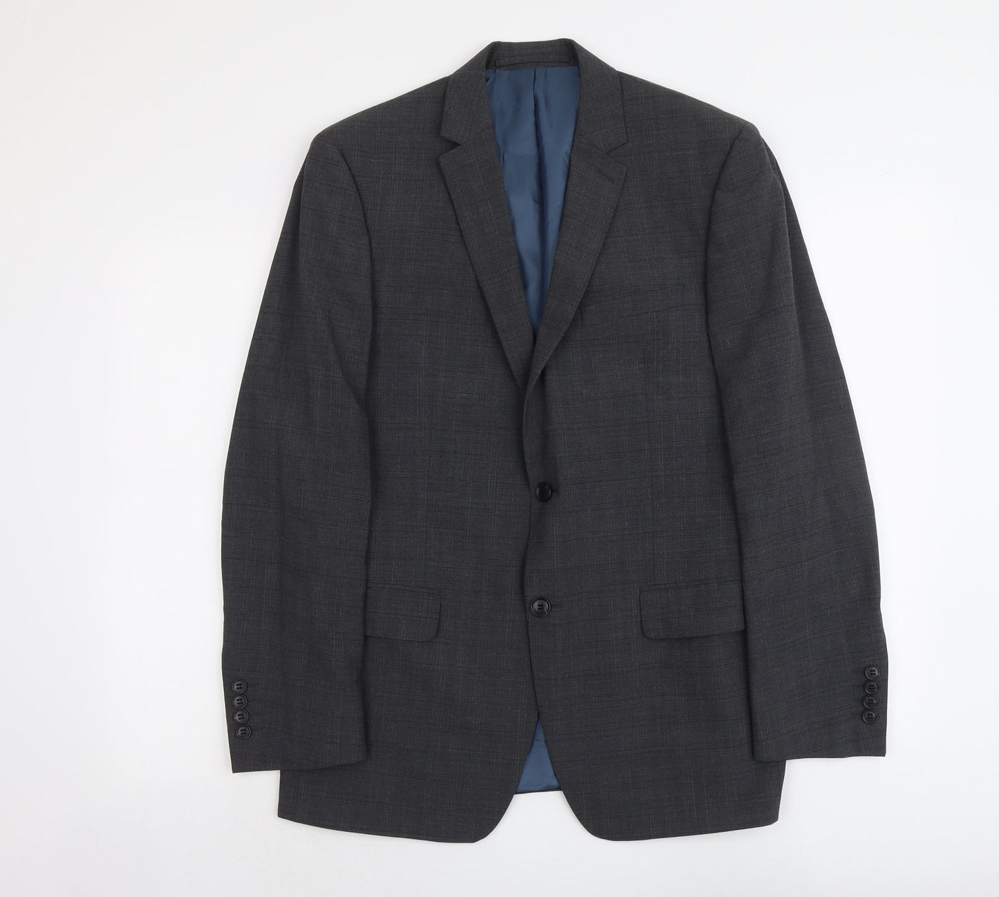 Marks and Spencer Mens Grey Wool Jacket Suit Jacket Size M Regular