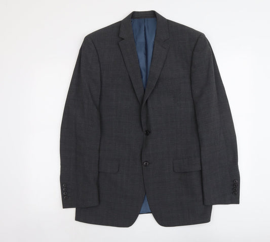 Marks and Spencer Mens Grey Wool Jacket Suit Jacket Size M Regular
